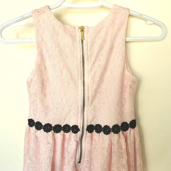 Kate Spade Pink and Black Lace Dress - Girls Size 8 - Picture 5 of 5